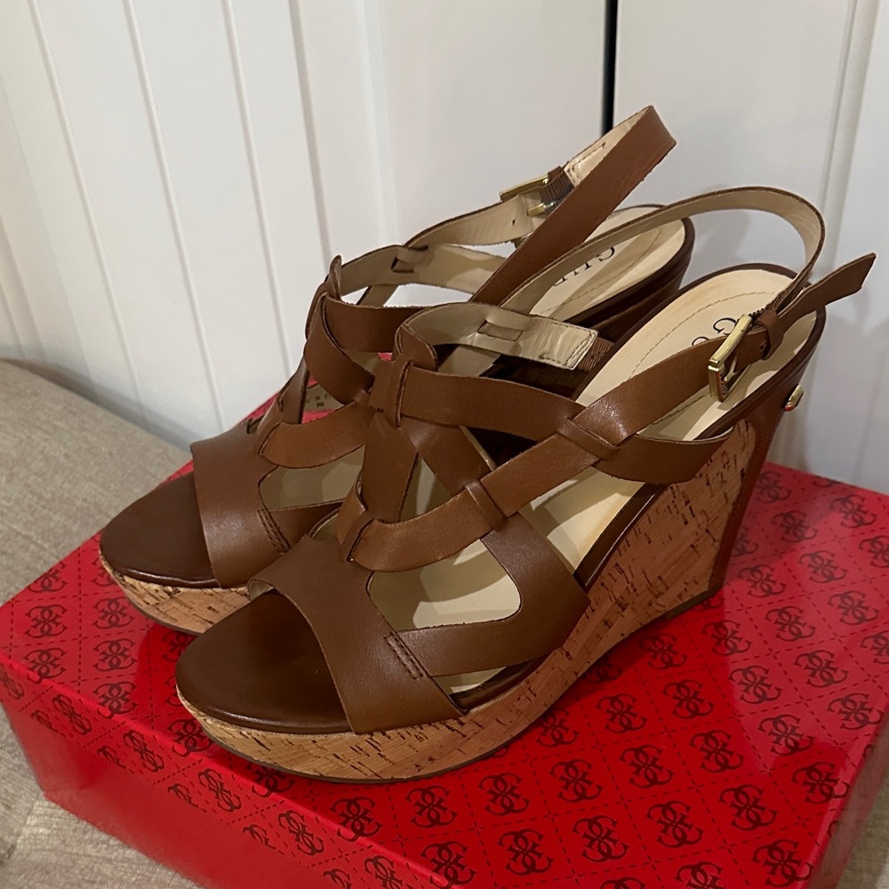 Brown Wedge Sandals
